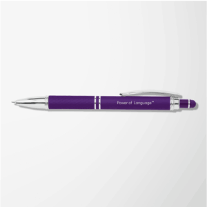 Power of Language™ Engraved Soft Touch Diamond Stylus Pen (Pack of 10)